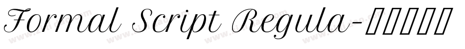 Formal Script Regula字体转换